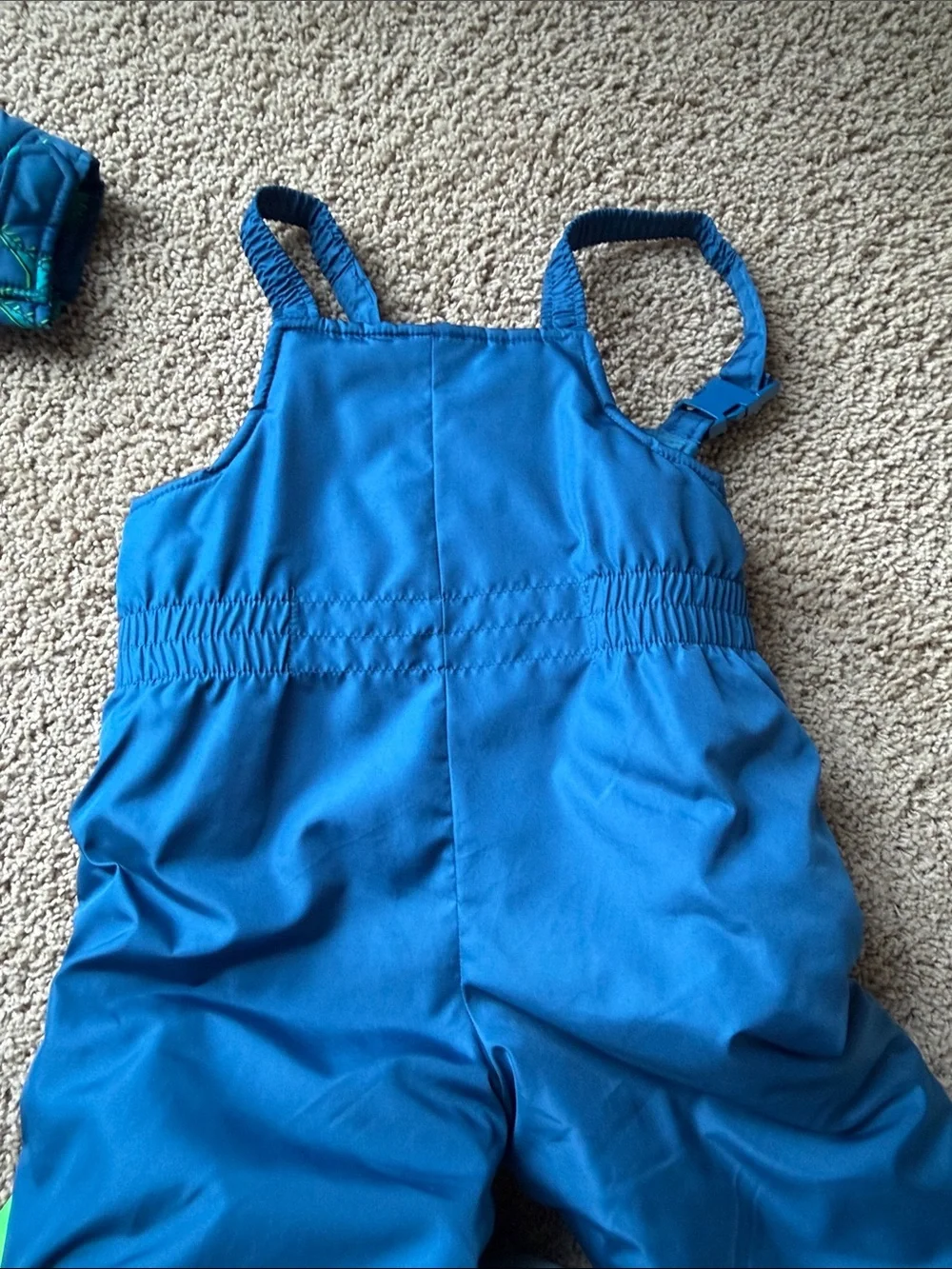 Carter's Blue & Green Dino Snowsuit Set